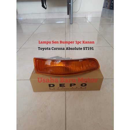 Lampu Sen Sein Bumper Bemper Kanan 1pc Toyota Corona Absolute Absolut St191 Diskon