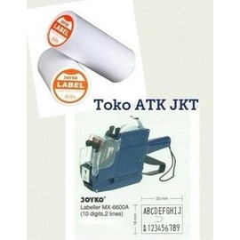 

Alat / Mesin Label Harga Joyko Mx 6600 A ( 2 Baris ) + Refill