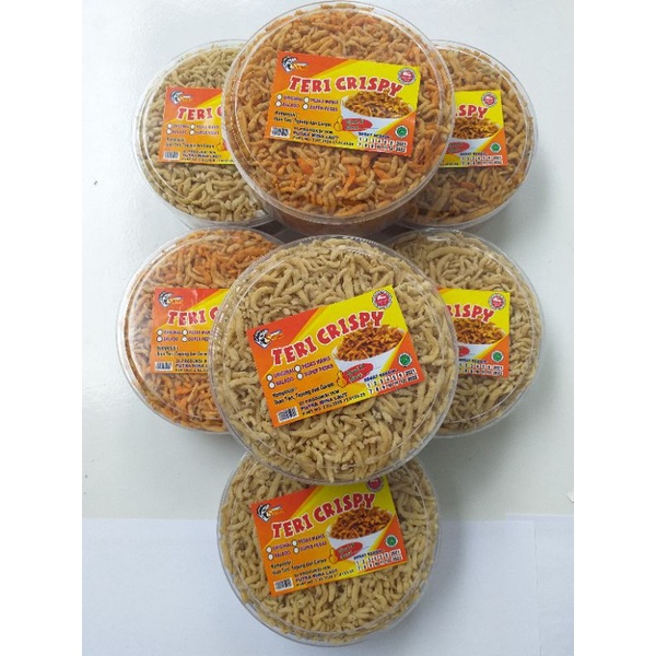 

TERI CRISPY 150 GRAM NON MSG TERI NASI CRISPY CAMILAN SEHAT KHAS MADURA