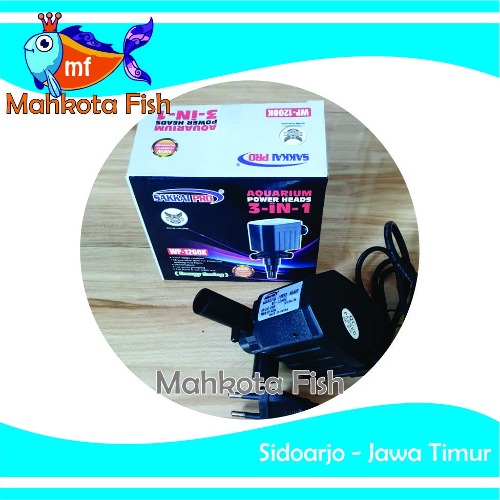 Pompa Celup 1200 HEMAT ENERGY | Pompa Filter Aquarium | FREE BUBLE | Sakkai, Recent, Kyoto, dll