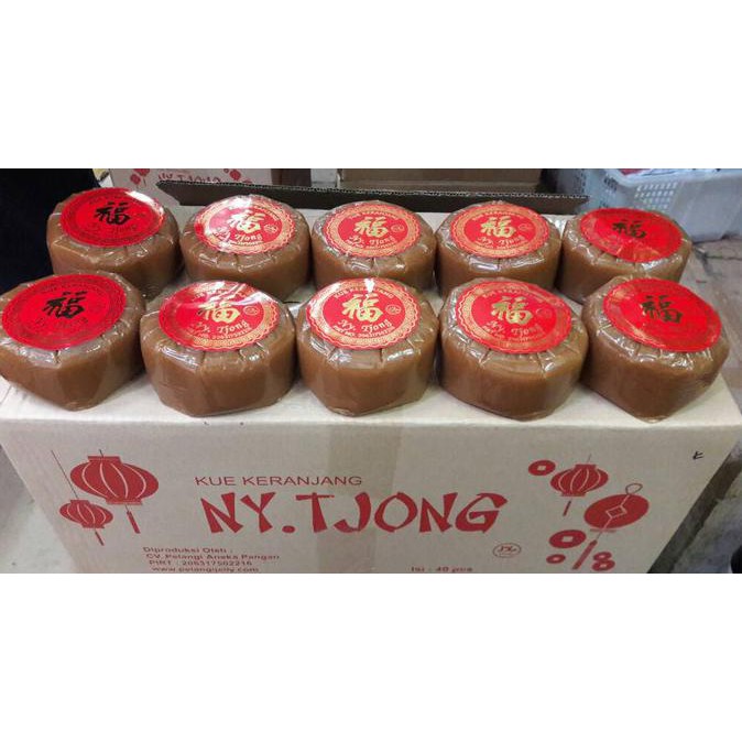 

Kue Keranjang / Kue China / Dodol Imlek Ny Tjong 20 Kg / 40 Pcs 1/2 Kg Shoplesti