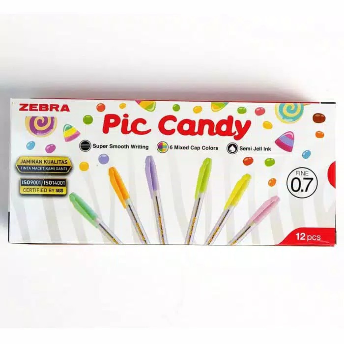 

Pulpen Zebra Pic Candy Semi Gel Ink 0.7 mm