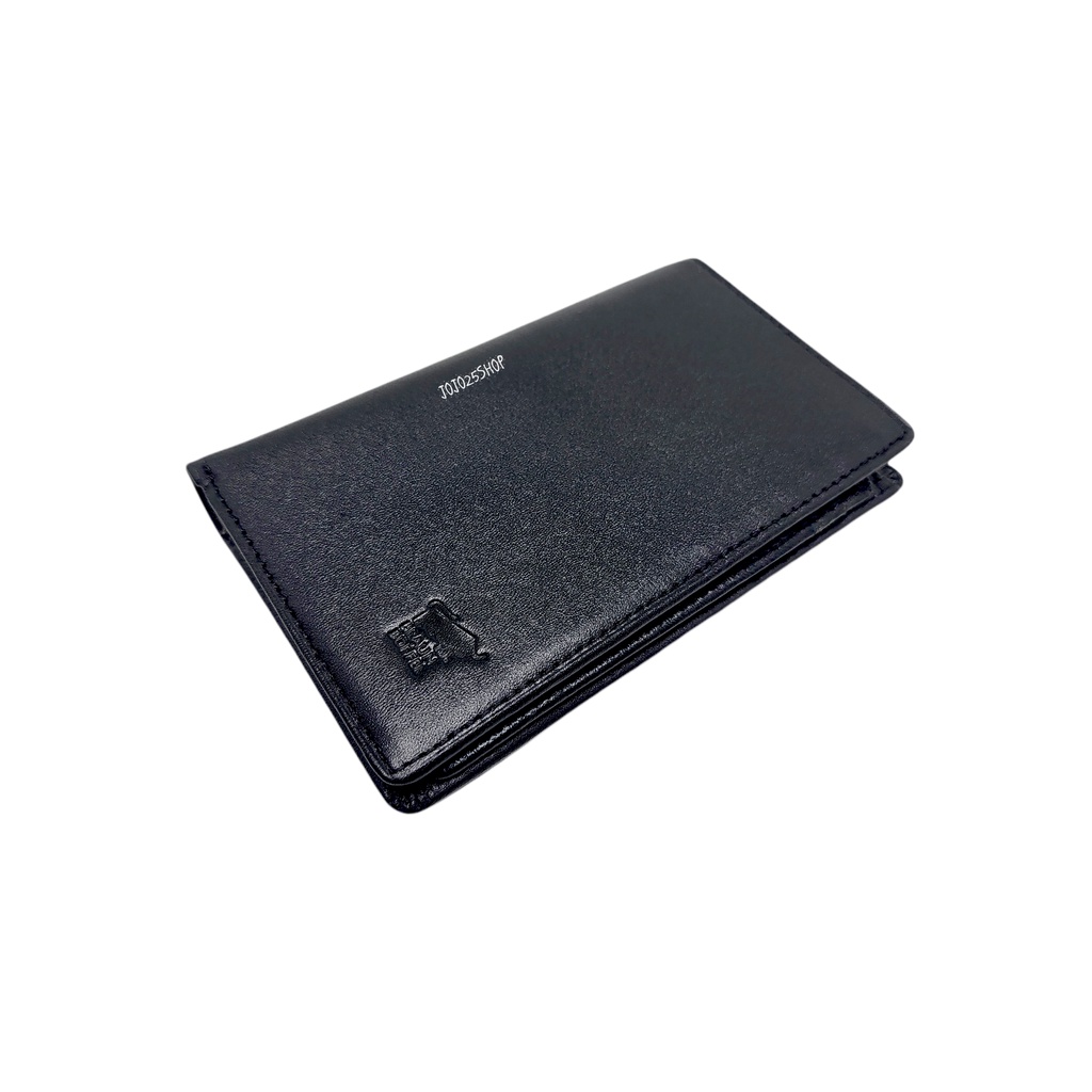 DOMPET KARTU TANGGUNG IMPORT PRIA KULIT ASLI BRANDED BB 64 HITAM