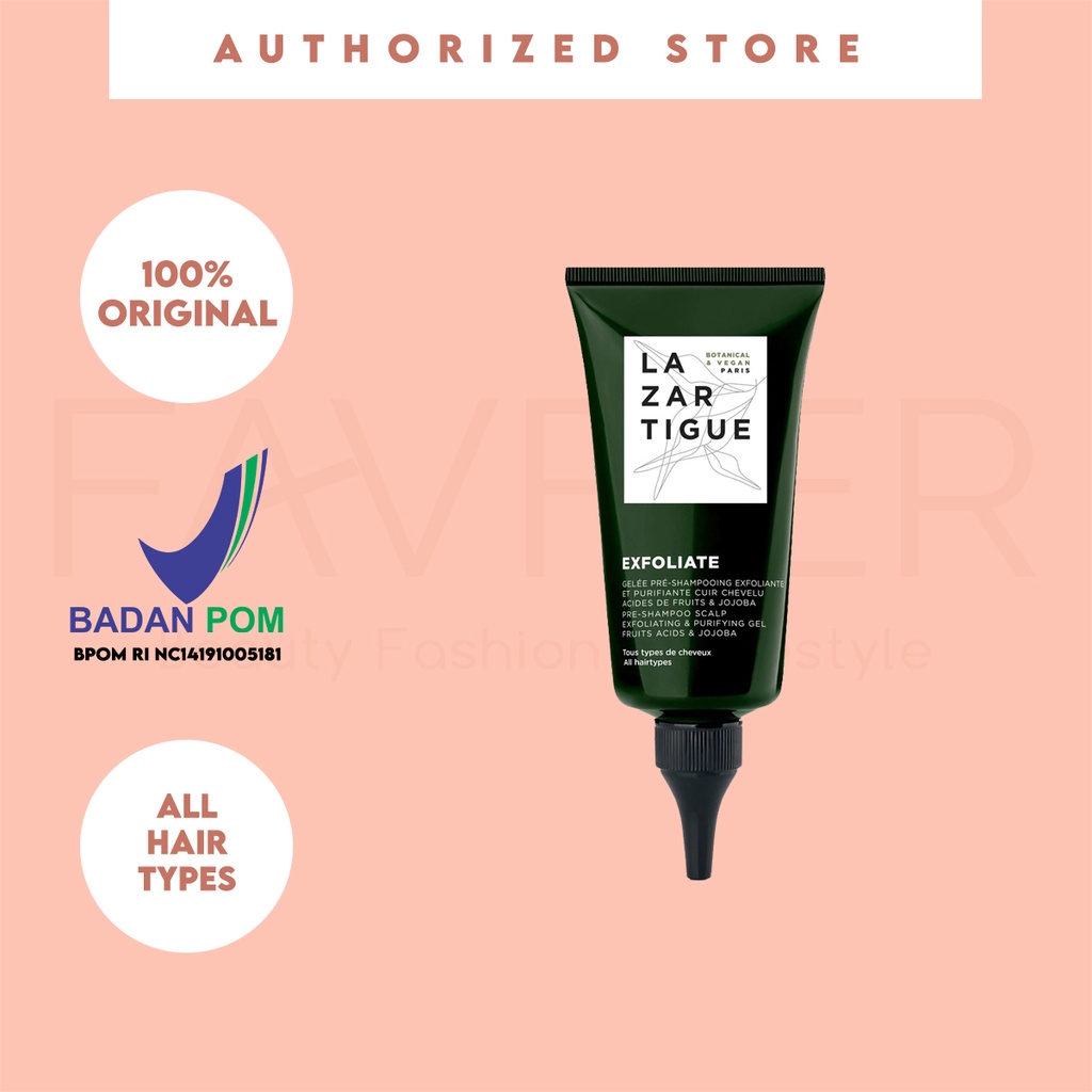 JF LAZARTIGUE EXFOLIATE PRE-SHAMPOO EXFOLIATING GEL 75ML