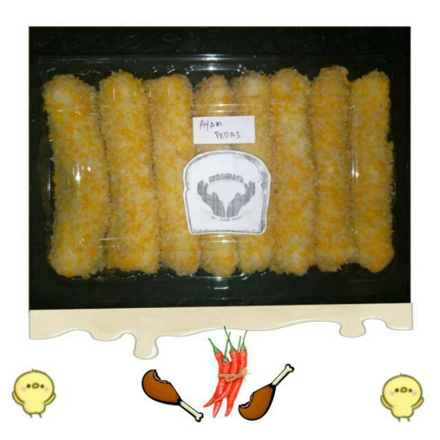 

roti goreng ayam pedas mayonaise / Roti Goreng / Roti / Bandung