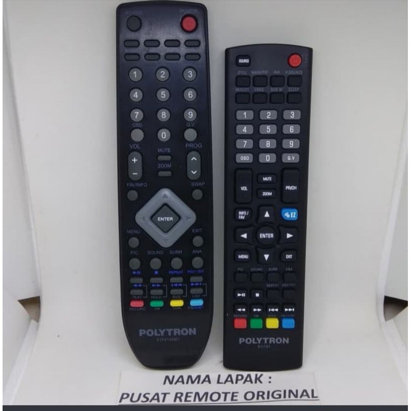 REMOTE REMOT TV POLYTRON LED LCD ORIGINAL ASLI