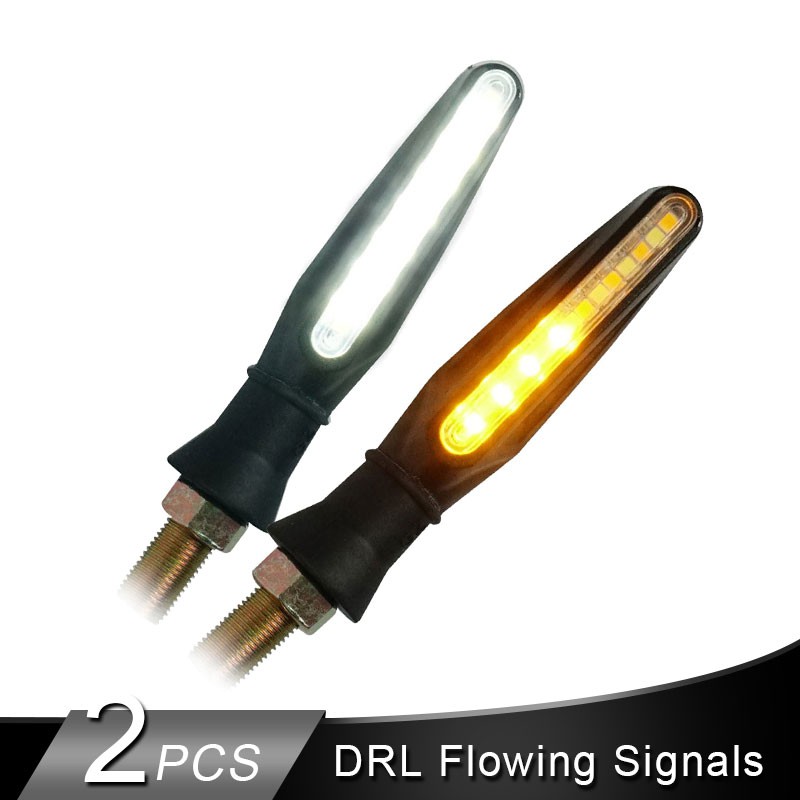 2pcs Lampu Led Indikator Sein / Drl Untuk Motor