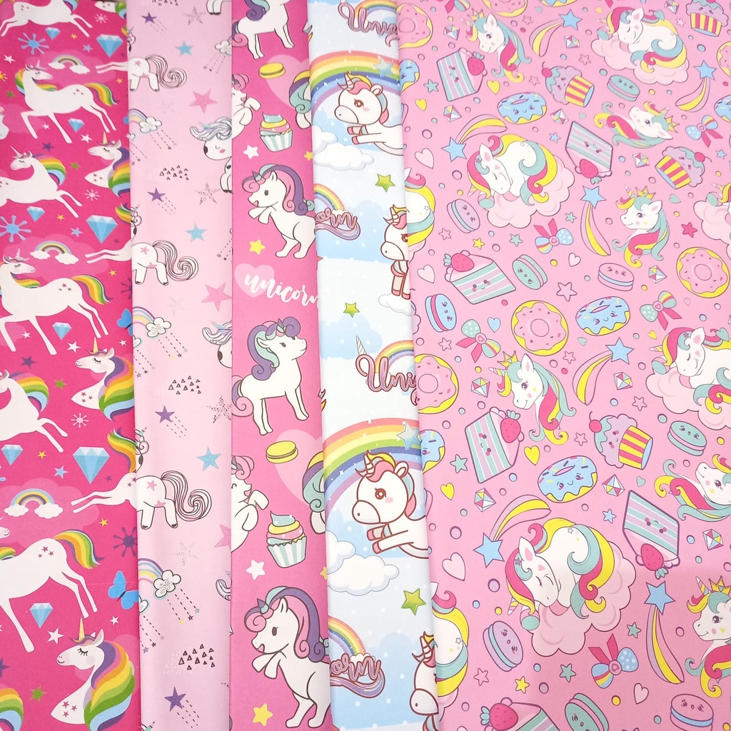 Kertas kado unicorn bungkus kado Kartu Ucapan unicorn kartu ultah unicorn bubble wrap