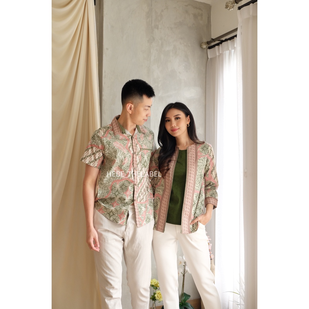 Nara Batik (Availbable Couple Pria) - Men Short-Mutia-Intan-Darcy-Jenna-Kiran-Nadine-Amber