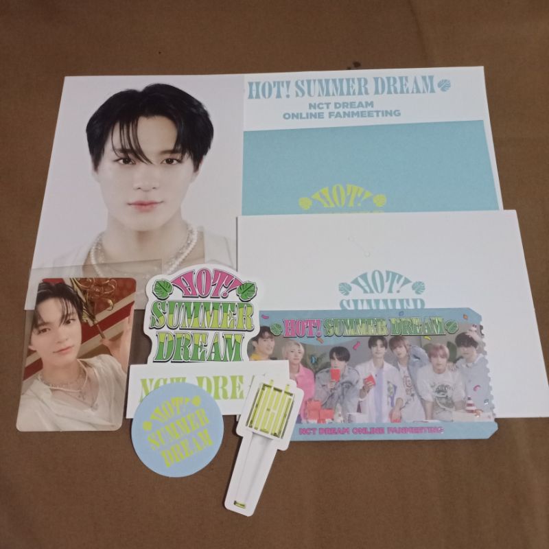 [ READY ] AR HOT SUMMER JENO NCT DREAM POSTCARD PHOTOCARD PC TICKET UNSEALED FULLSET