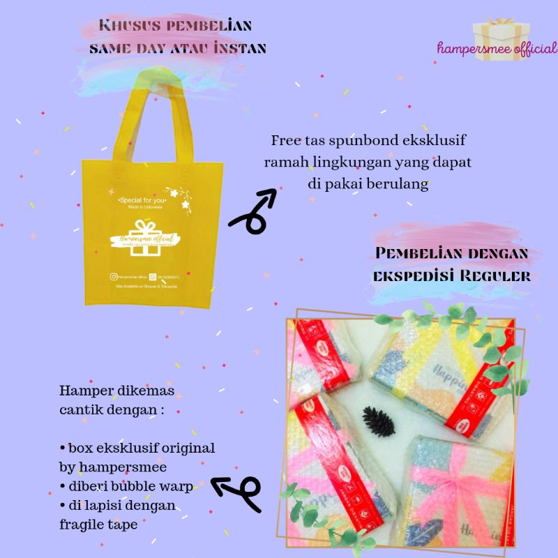 HAMPERSMEE SET PREMIUM - HAMPERS BAYI KADO BABY GIFT HADIAH KELAHIRAN NEWBORN MURAH HEMPERS BAYI PARCEL BARU LAHIR