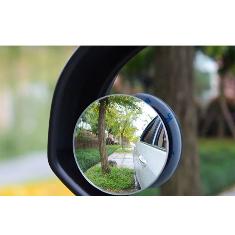 2Pcs Car Rearview Mirror Blind Spot Kaca Spion Mini Mobil dan Motor Tambahan Putar