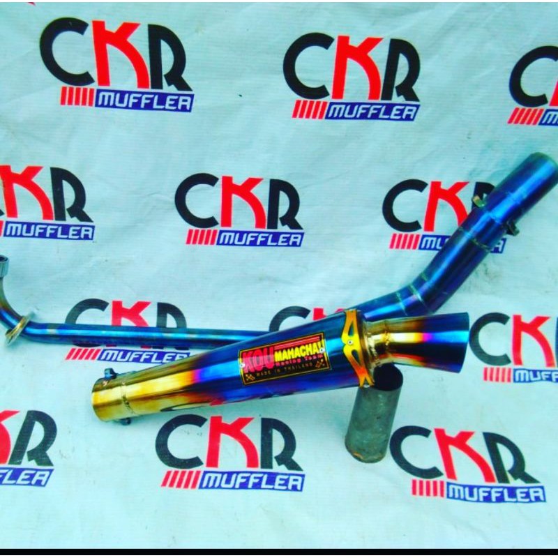 knalpot kou kidal bebek twotone supra jupiter vega smash revo