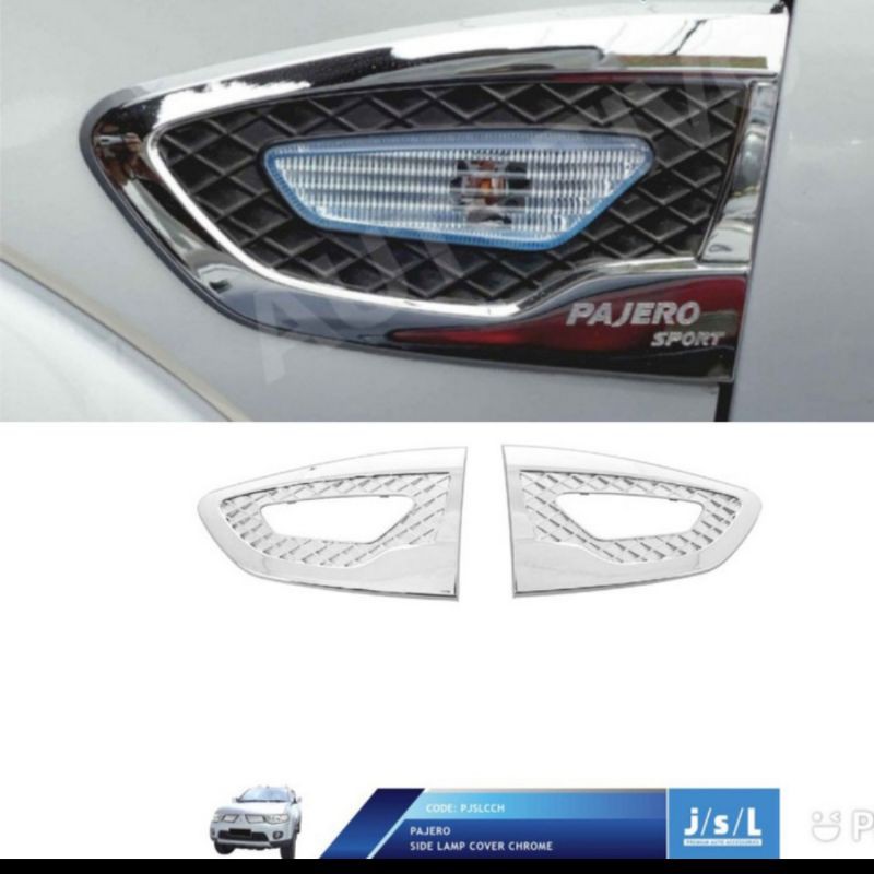 side lamp Pajero lampu samping cover chrome jsl