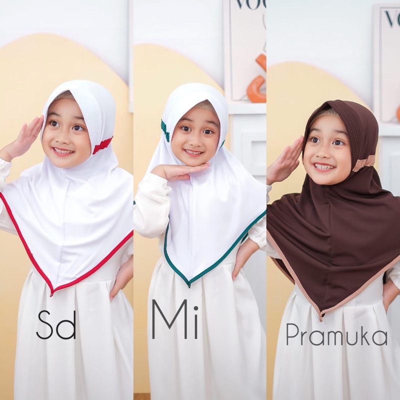 Hijab Anak Sekolah SERUT JERSEY