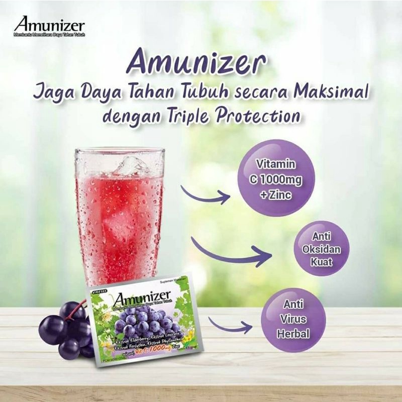 Amunizer Vitamin C 1000 mg Kemasan Sachet 4,5 gr