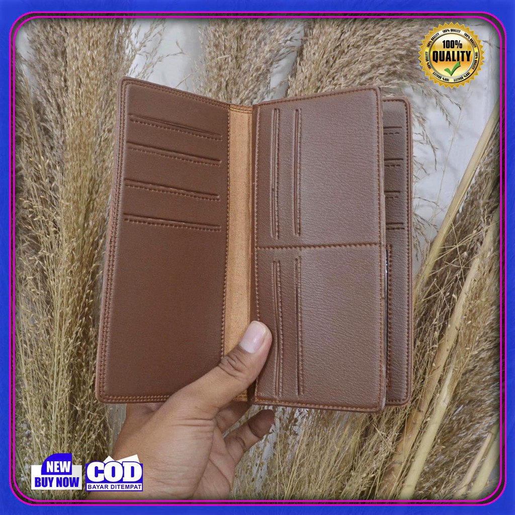 Dompet Grosir Panjang Original Simple Elegan Keren Bahan sintetik PVC Premium