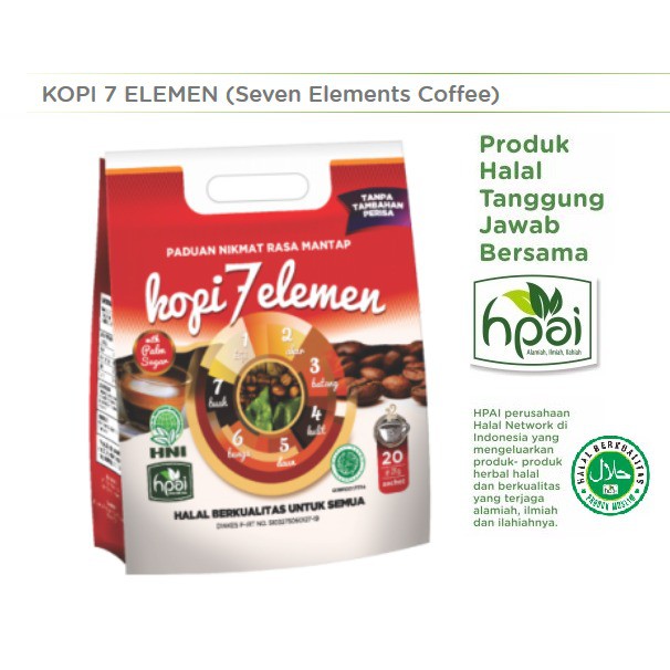 

Terlaris coffee kopi 7 elemen sevel hpai kopi herbal sehat