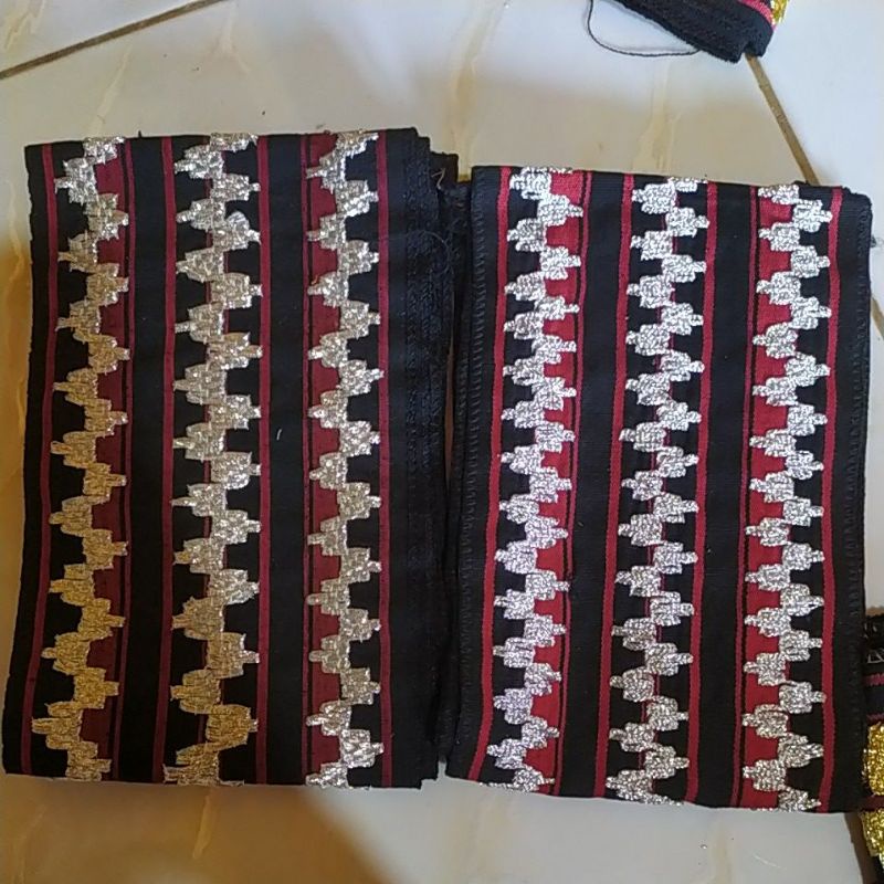 Bisban / Selendang Tapis Lampung Motif Abung Murah-3 Ketik Silver