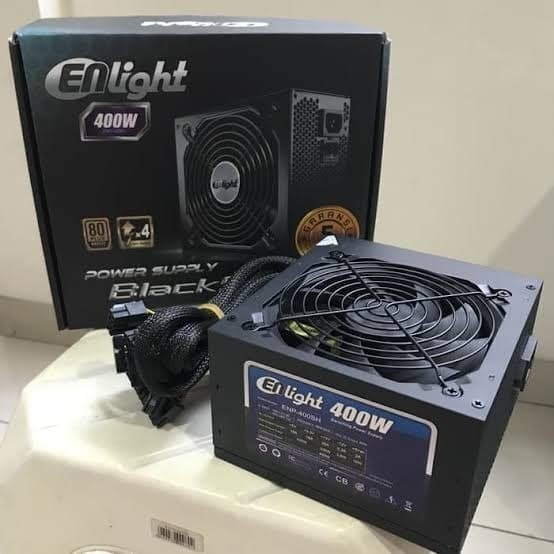 PSU Enlight 400 Watt Black Silver