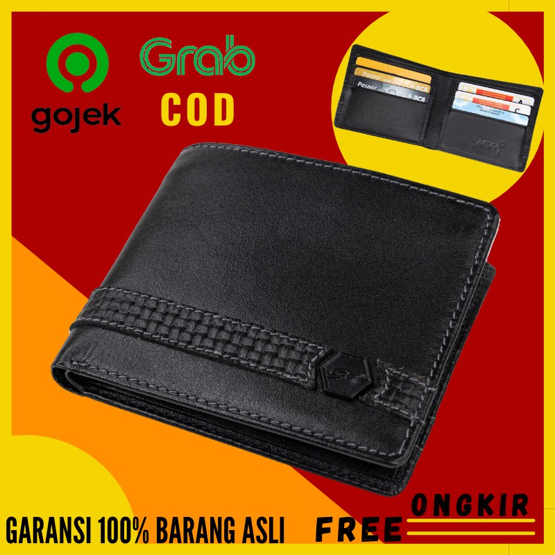 JFR Dompet Lipat Kulit Sapi Asli Pria Original Leather Wallet Tebal Dompet Laki Laki Dompet Cowo Cow