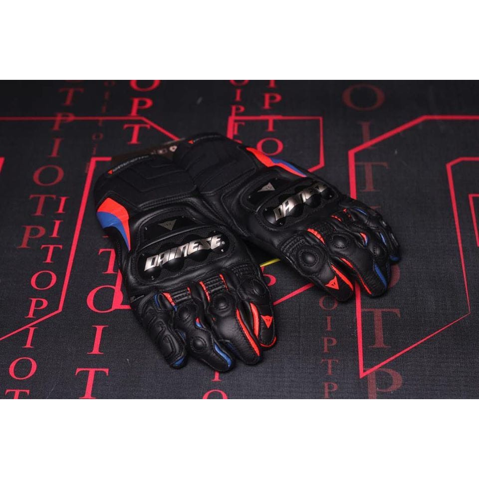 DAINESE RACE PRO IN GLOVE BLACK BLUE RED