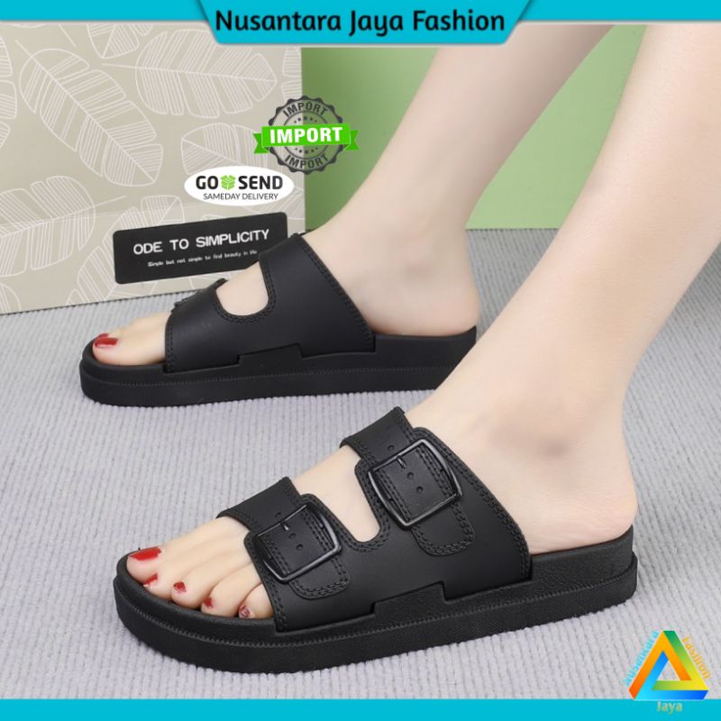 Sandal Jelly Wanita WILONA Gesper Strap 2 Balance 1988 2