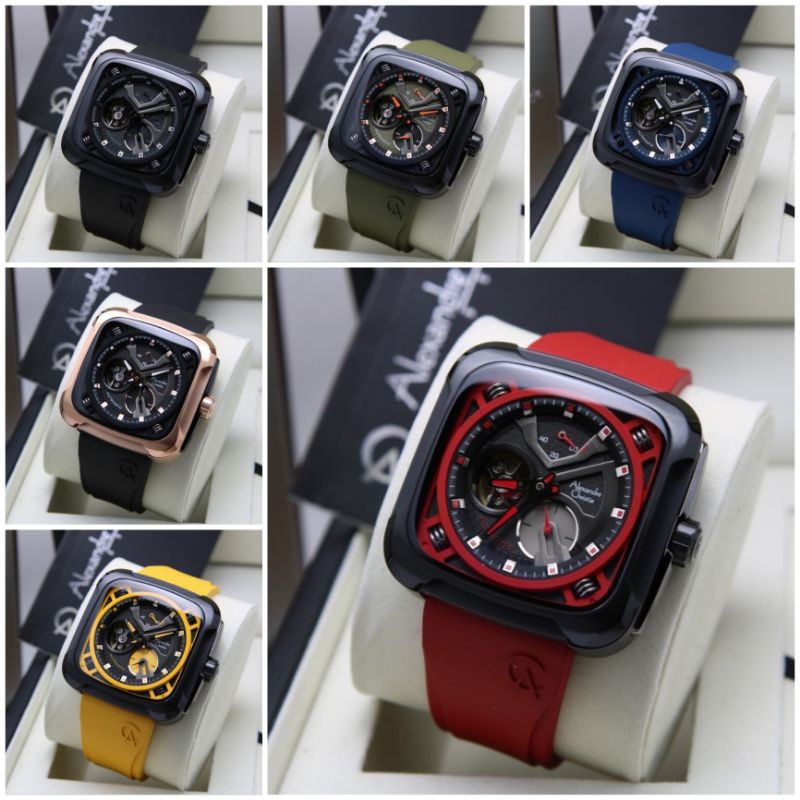 AC6577 Jam Tangan Pria Alexandre Christie AC 6577 Original Automatic
