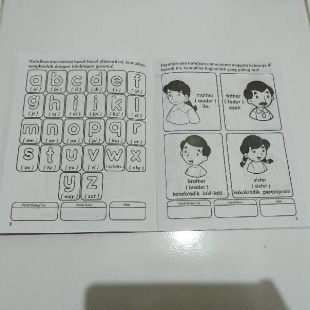 Buku Anak - Belajar Bahasa Inggris Untuk TK