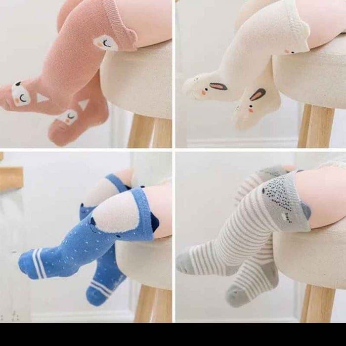 Kaos Kaki Bayi IMPORT Panjang Lucu Lembut - Kaos Kaki Bayi Cowok Cewek Anti Licin Antislip BabySock