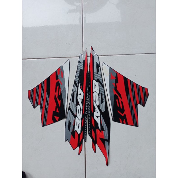Striping Stiker Motor Honda Beat CBS 2021 Full Black