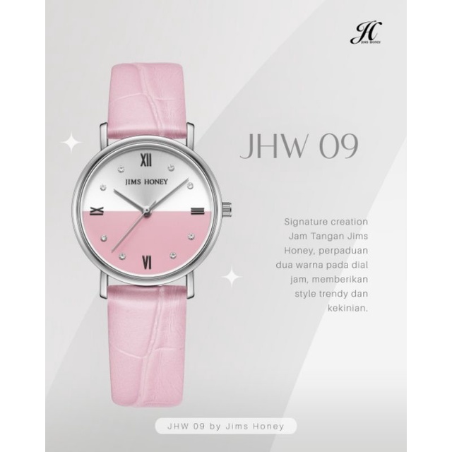 Jual JAM TANGAN WANITA JHW 09 JIMS HONEY (FREE BOX+BATERAI) Shopee