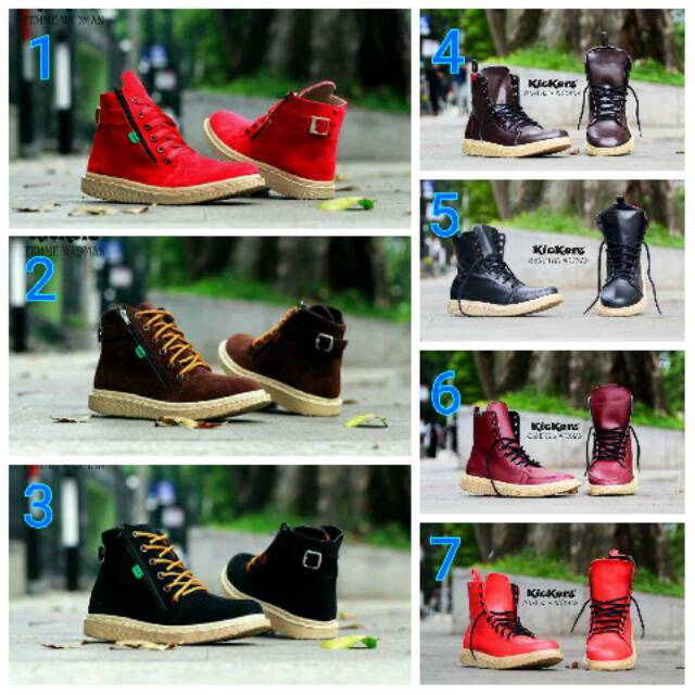 Sepatu boots wanita kickers, sepatu boots cewek,sepatu gunung cewek,sepatu hiking wanita,boots woman