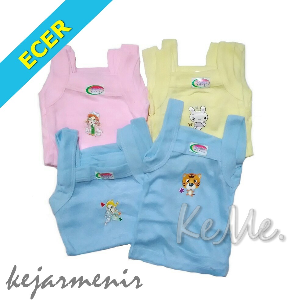  Kaos  Dalam Anak Monita Singlet  Bayi  Perempuan  Size S M 