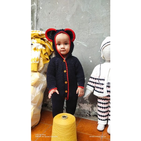 JUMPER BAYI MICKEY MOUSE CEWE ATAU COWO/JUMPER BAYI MICKEY MOUSE PRIA ATAU PEREMPUAN/JUMPER BAYI MICKEY MOUSE UNISEX/JUMPER BAYI 0-12 BULAN/JUMSUIT BAYI MICKEY MOUSE