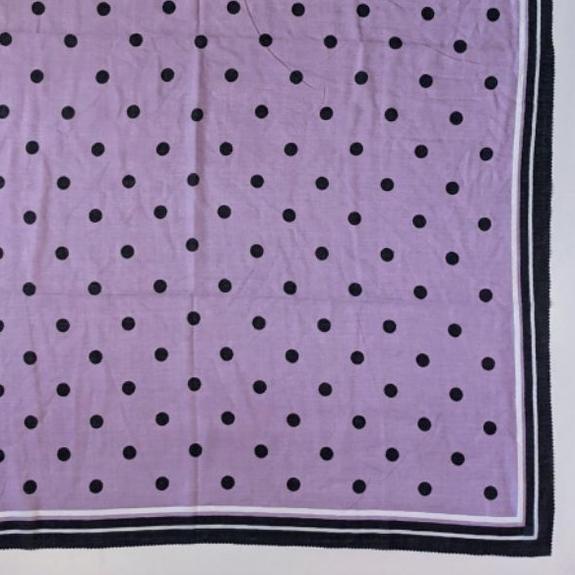 TERBARU HIJAB SEGIEMPAT MOTIF POLKA SERIES VOAL PREMIUM