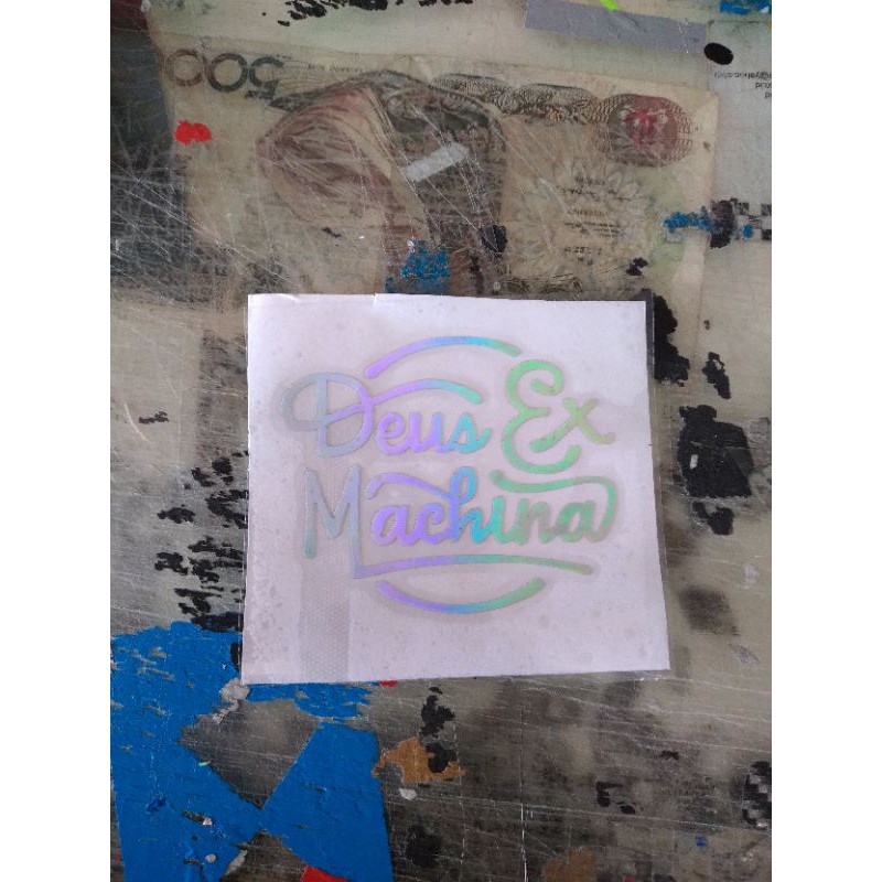 

sticker deus ex machina hologram murah