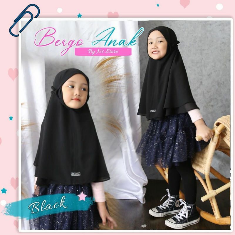 Bergo Anak Ns Store by Nissa Sabyan 100% ORIGINAL
