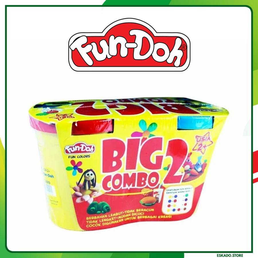 Fun Doh BIG COMBO 2 Refill - Lilin Mainan Anak FunDoh PlayDoh Play Doh