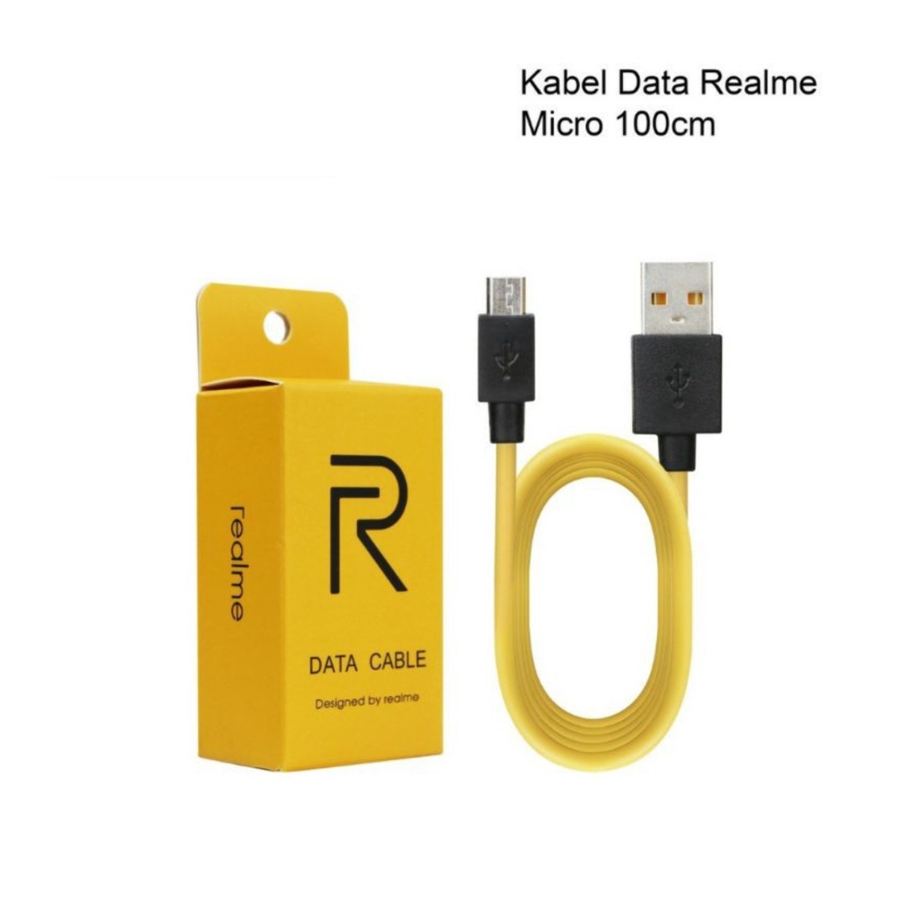 Trend-Kabel Data Realme Type C / Micro Usb Cable Fast Charging Warna Kuning 1 Meter