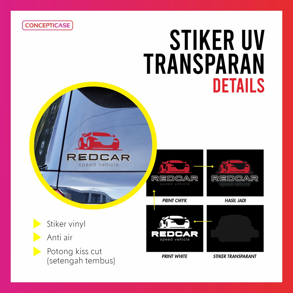 STIKER UV TRANSPARANT //STIKER TIMBUL METERAN PRINT AND CUT