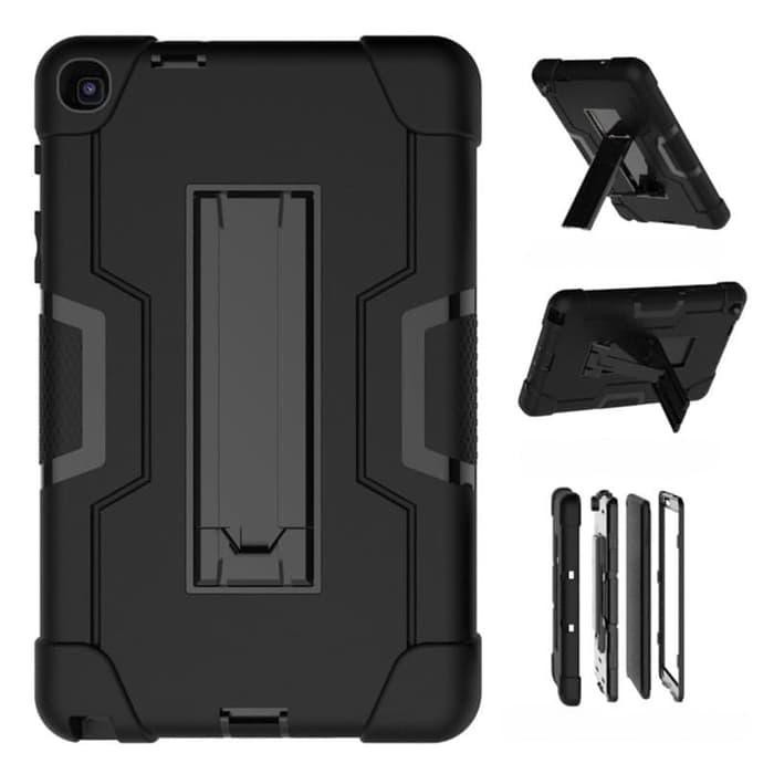 {aksesoris-tablet} Samsung Galaxy Tab A 8 Inch 8.0 A8 2019 With S-Pen Armor Case Cover - Hitam