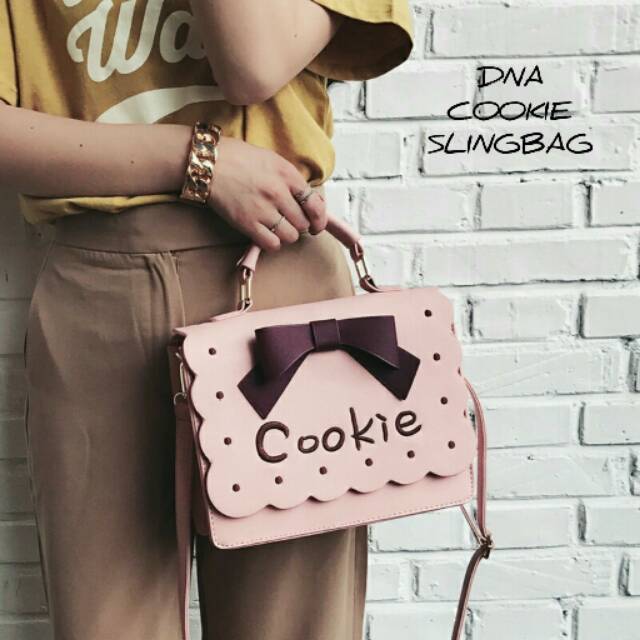 Tas sling bag cookie lucu kekinian