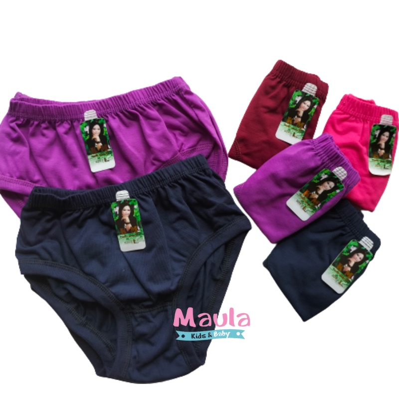 12 Pcs CD Classic Celana Dalam Wanita Katun Jumbo