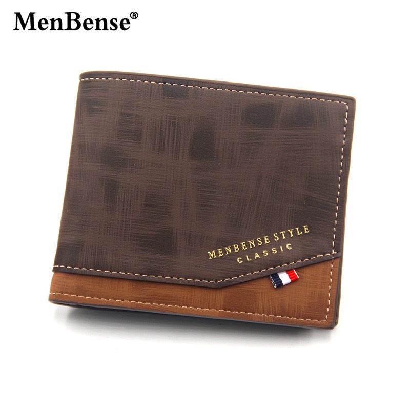 ORIGINAL MENBENSE D3301-4 DOMPET UANG PRIA TIGA LIPATAN DENGAN TEMPAT KOIN