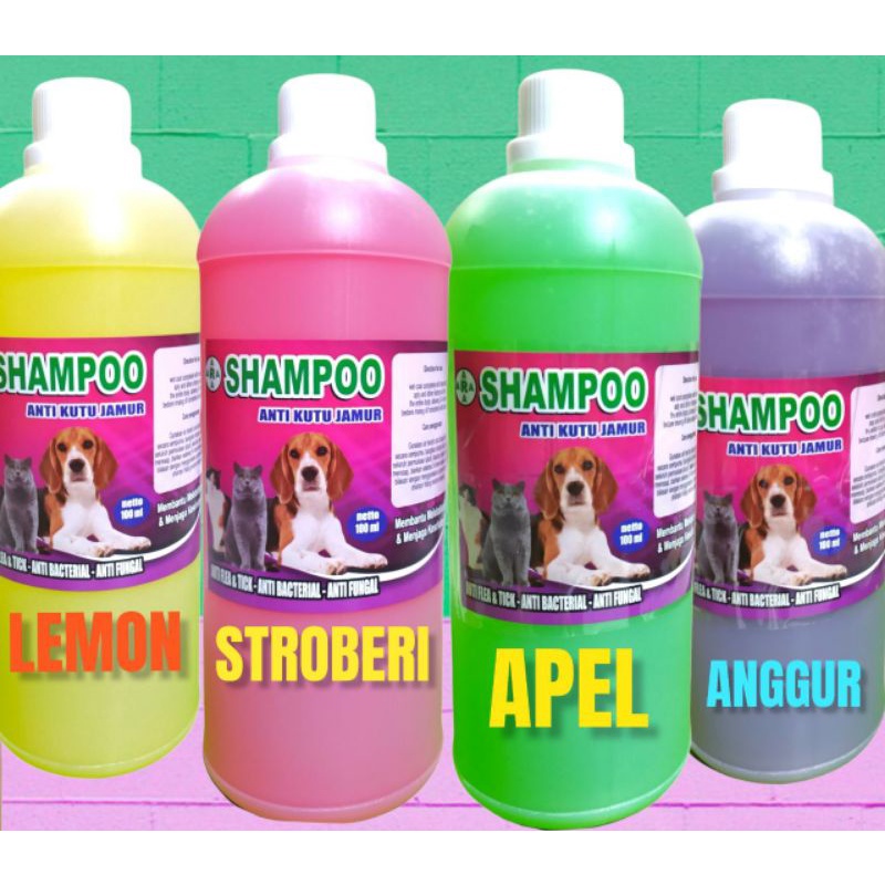 Shampoo kucing 1liter shampo anjing anti kutu jamur dan bakteri