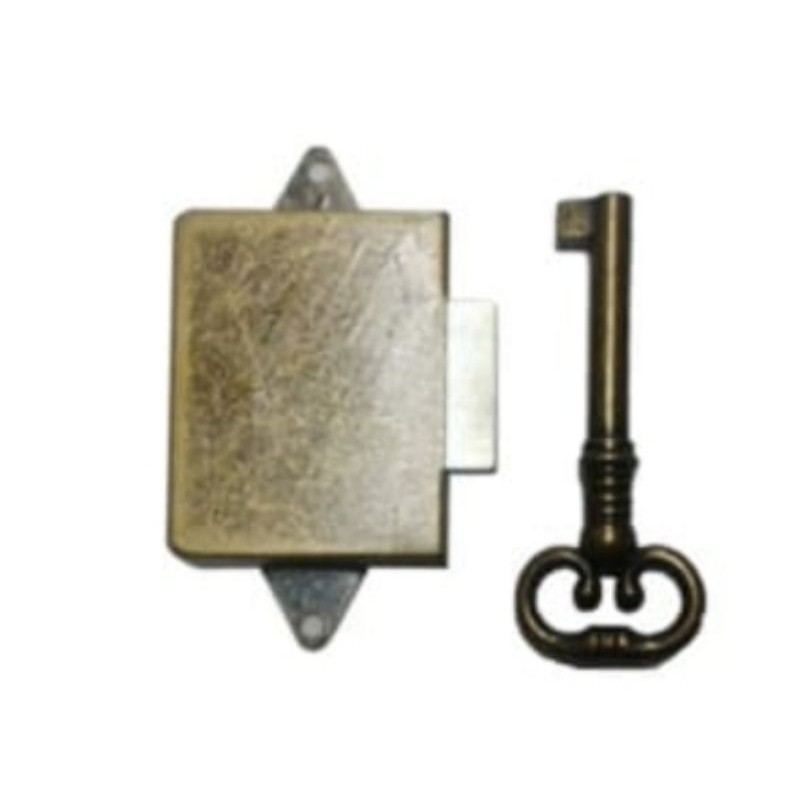 kunci laci lemari antik coklat