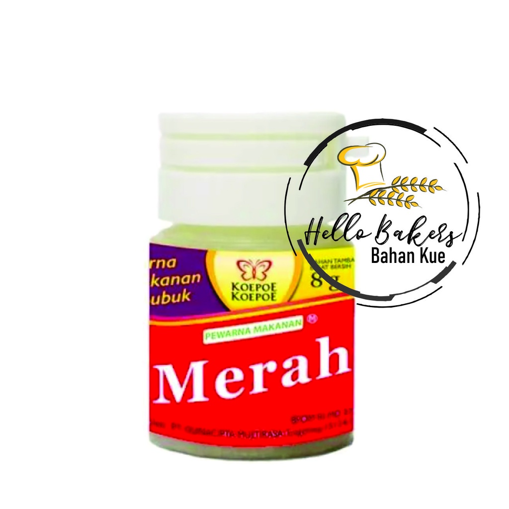 

PEWARNA BUBUK MERAH 8GR KOEPOE KOEPOE / PEWARNA BUBUK / PEWARNA PANGAN