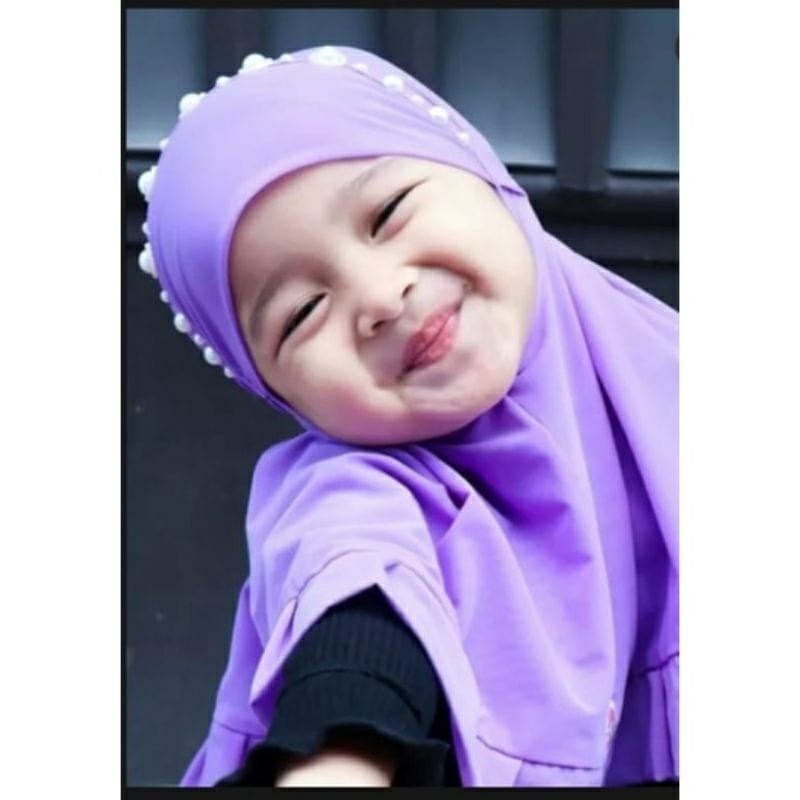 hijab anak tasya mutiara / kerudung baby intsan 1-3thn