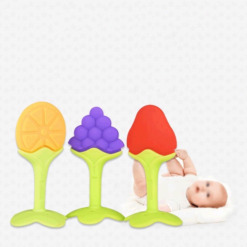 GIGITAN BAYI BENTUK BUAH / TEETHER BAYI BPA FREE / MAINAN GIGITAN BAYI / BABY TOOTH TEETHER SILICONE